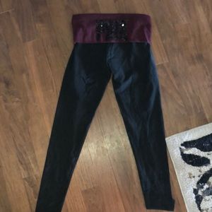 VS pink leggings like new xs